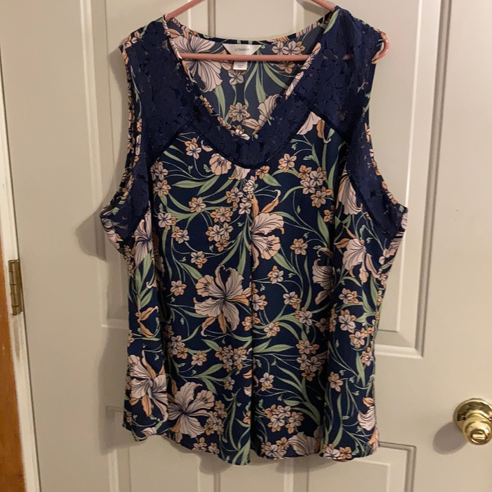 CJ Banks sleeveless blouse
